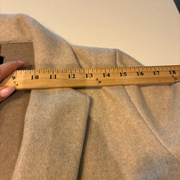 Zara Tan Lapel Collar Coat Large - Picture 8 of 13